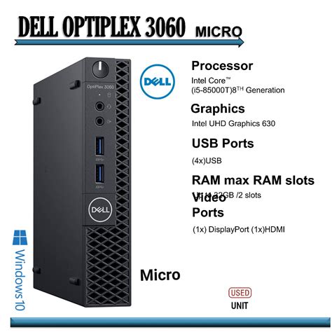 Dell Optiplex 7060 Micro Pc 8th Gen Intel Core I5 8500t Dell Optiplex 3060 Micro Pc Built