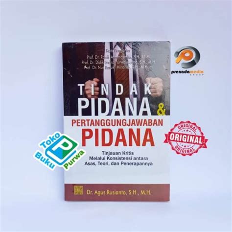 Promo Buku Tindak Pidana Dan Pertanggungjawaban Pidana Original Prenada