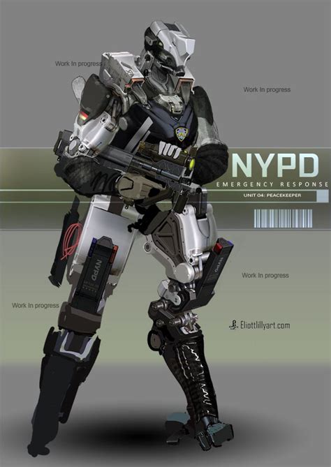 Robots Concept Futuristic Police Futuristic Armor