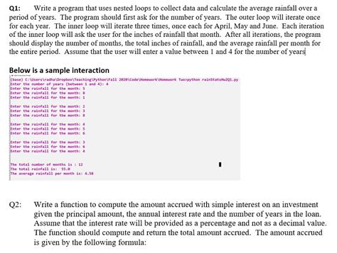 Solved Q1 Write A Program That Uses Nested Loops To Collect Chegg