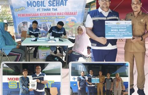 PULUHAN WARGA DESA KURNIA MANFAATKAN LAYANAN PENGOBATAN GRATIS MOBIL