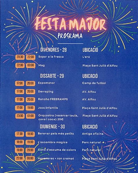 Festes Majors D Alfou Partit De Les Urbanitzacions De Sant