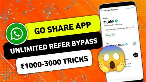 GoShare Unlimited Refer Trick GoShare Whatsapp Earning App GoShare