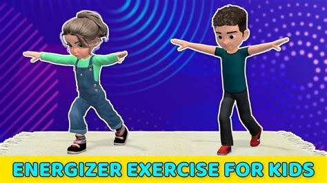 10 Min Energizer Exercise For Kids Workout At Home Youtube