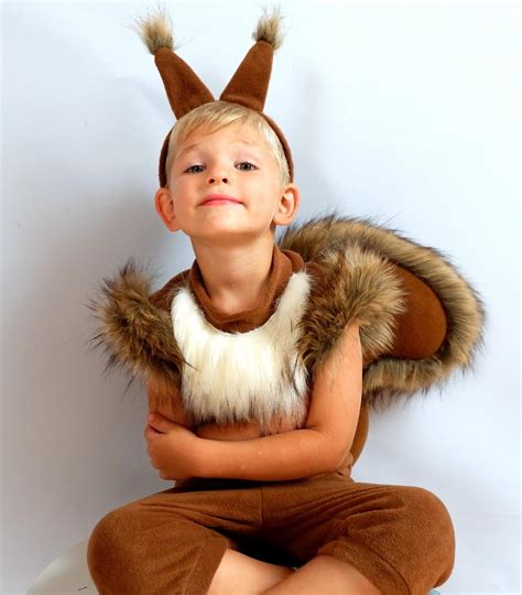 Squirrel Costume For Boys Animal Costume Handmade Costume Etsy