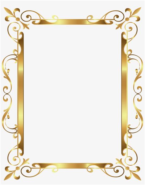 Vector Gold Border Frame Webframes Org