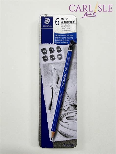 Staedtler Mars Lumograph Drawing Pencils Set Of