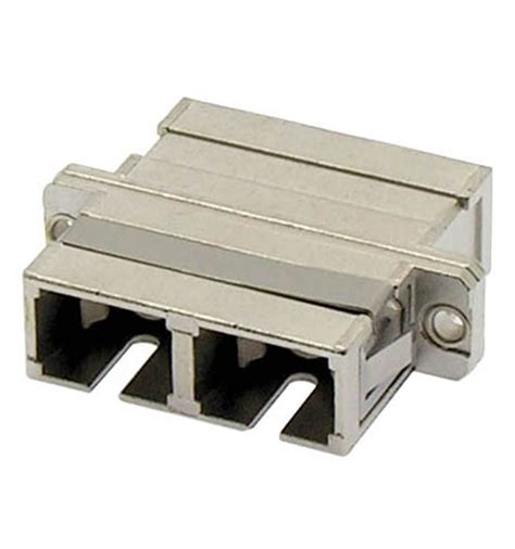 SC UPC Multimode Duplex Fiber Optic Coupler With Flange Metal