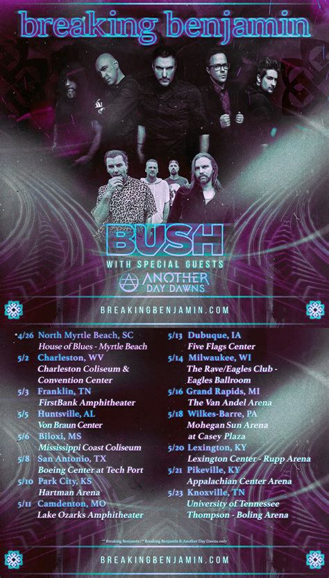 Breaking Benjamin And Bush Announce Co-Headlining Tour - GENRE IS DEAD!