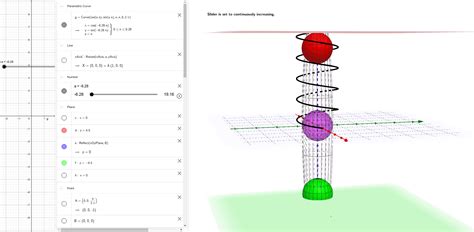 Animated Multiple Spheres D Geogebra