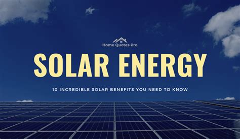 10 Incredible Benefits Of Solar Energy You Need To Know World Shield Nest