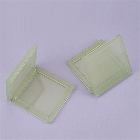 Square Translucent Compact Powder Case Zmic