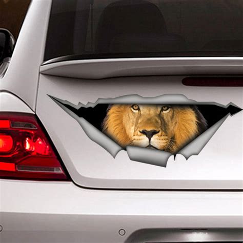 Lion Car Decal Lion Sticker Vinyl Decal Car Decal Funny