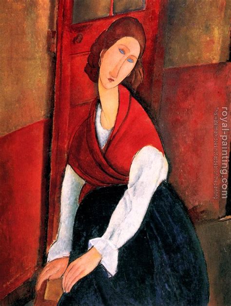 Portrait Of Jeanne Hebuterne By Amedeo Modigliani Oil Painting