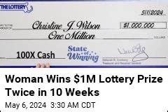 Woman Wins 1M Lottery Prize Twice In 10 Weeks