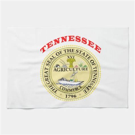 Great Seal Of State Tennessee Hand Towels