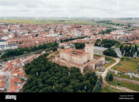 Aerial View Of Castillo De La Mota In Medina Del Campo Valladolid