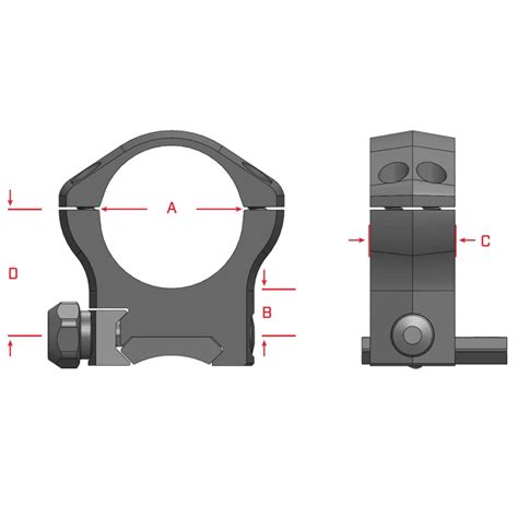 Warne Mountain Tech Rings Mm High Weaver Matte