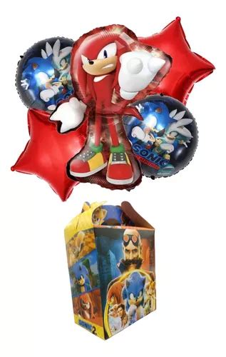 Knuckles Sonic Set Globos Decoraci N M S Dulceras Ni Os Mercadolibre