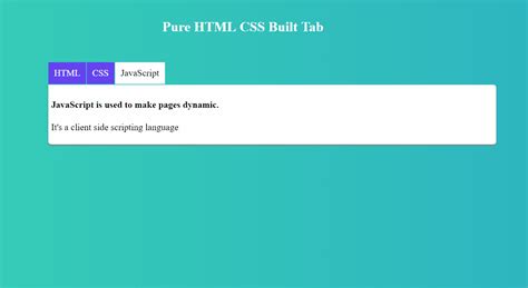 How To Make Tabs Menu With CSS OnAirCode