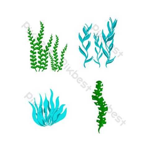 Cartoon Vector Underwater Grass Underwater World Png Images Psd Free Download Pikbest