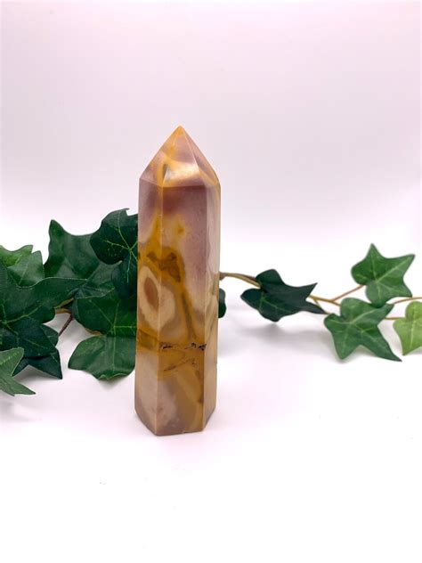 Gorgeous Mookaite Jasper Crystal Point Tower Etsy