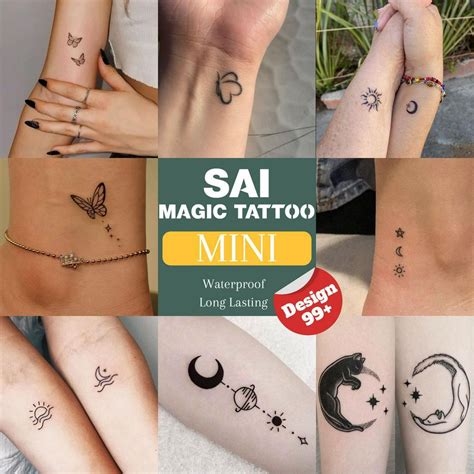 SAI MAGIC tattoo Dura 2 Semanas Autocolantes De Tatuagem À Prova D água