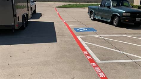 View Our Fire Lane Markings Project in Fort Worth, TX | G-FORCE