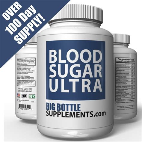 BigBottleSupplements Blood Sugar Ultra - Blood Sugar Support Supplement - Helps Support Healthy ...