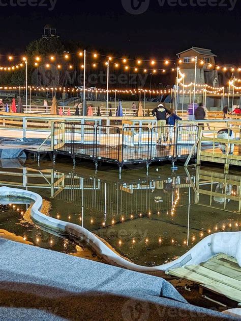 Beautiful outdoor ice rink at night with lights 21447580 Stock Photo at ...