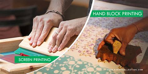 What are the Difference between Screen and Hand Block Printing?