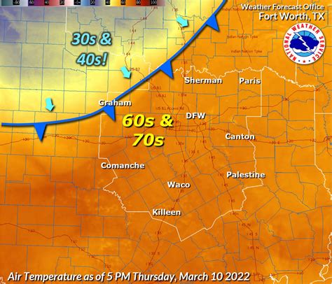 Nws Fort Worth On Twitter The Cold Front Is Starting To Move Into