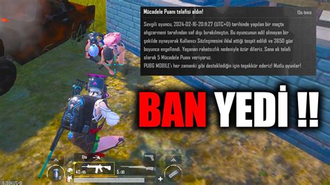 HİLECİ 10 YIL BAN YEDİ TEPKİ PUBG MOBILE YouTube