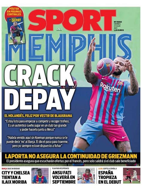 La Portada Del Diario Sport 23 07 2021