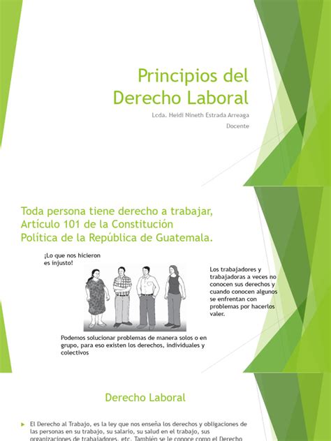 Principios Del Derecho Laboral Pdf Derecho Laboral Salario