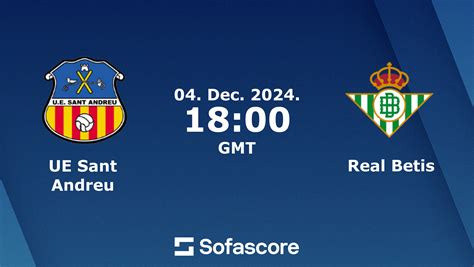 UE Sant Andreu Vs Real Betis Live Score H2H And Lineups Sofascore