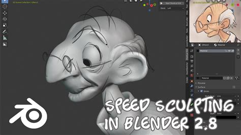 Character Speed Sculpt Blender Old Man Youtube