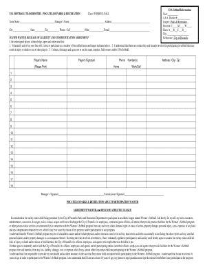 Usa Softball Roster Form - Fill Online, Printable, Fillable, Blank ...