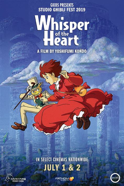 Studio Ghiblis Whisper Of The Heart Anime Poster Mangatokyo