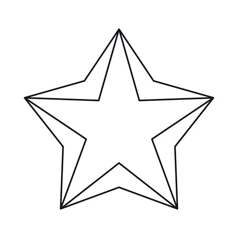 Star Icon Outline Style 14431492 Vector Art At Vecteezy