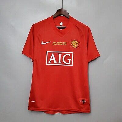 Retro Ronaldo 2008 UCL Final Manchester United Nike Short Sleeve Jersey