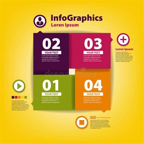 Infographic的现代设计模板 向量例证 插画 包括有 盖子 编号 要素 新建 标签 图象 32463053