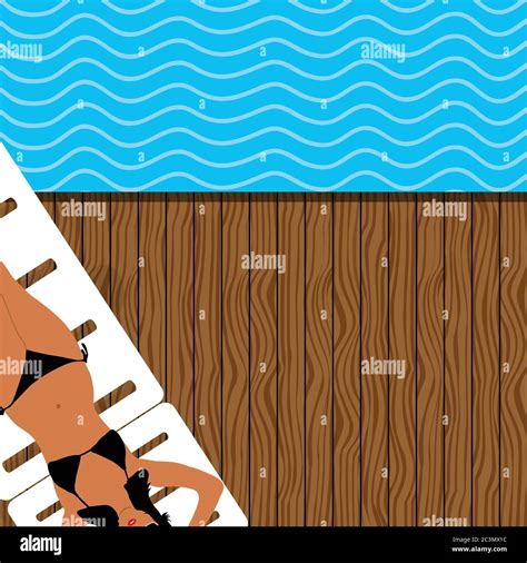 La Fille En Bikini Banque D Images Vectorielles Alamy