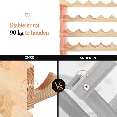 Review Costway Stapelbare Modulaire Vloer Wijnrek Wijnnl