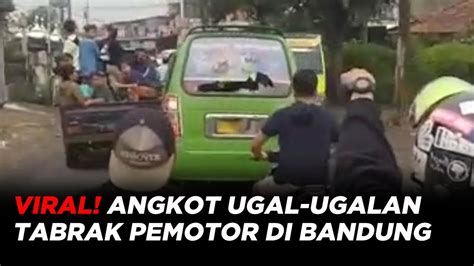 Polisi Tangkap Sopir Angkot Ugal Ugalan Yang Tabrak Puluhan Motor Di