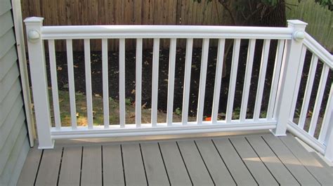 How To Install Vinyl Railing On Concrete Porch In 2020 Outdoor Stair