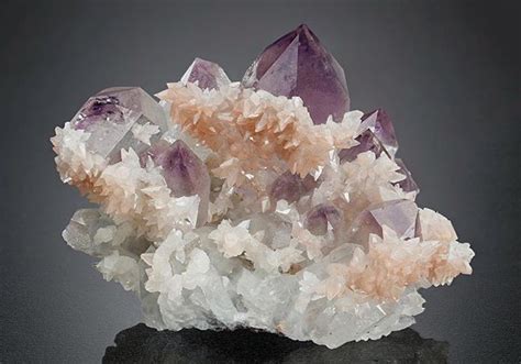 Amethyst With Calcite Geology GeologyPage Mineral Locality