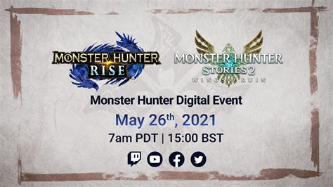 Un Evento Digital De Monster Hunter Se Celebrar En Los Pr Ximos D As