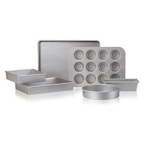 USA Pan Pro Line 6-Piece Bakeware Set | Bakeware set, Bakeware, Crate ...