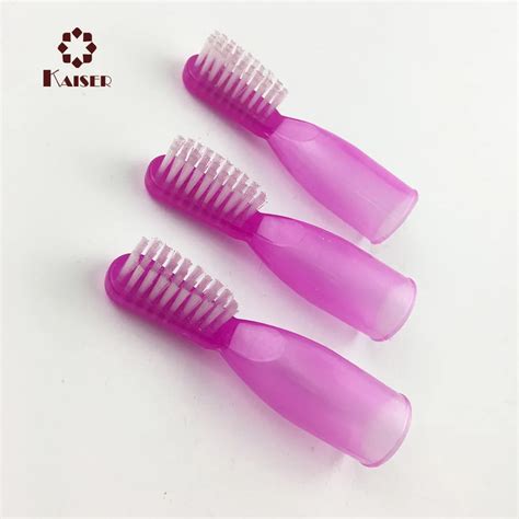 Disposable Finger Toothbrush For Adults And Bristle Colored Adult